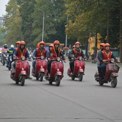 “Feel the rhythm of the city as your Vespa winds through narrow alleys, wide boulevards, and buzzing intersections full of life.”
