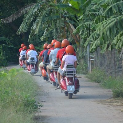 “Vespa into Vietnam’s peaceful side.”